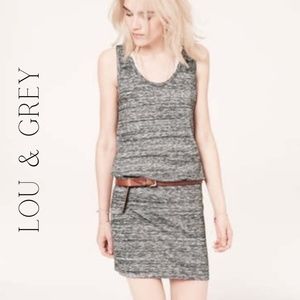 LOU & GREY Gray Drop Waist Tank Dress size Small